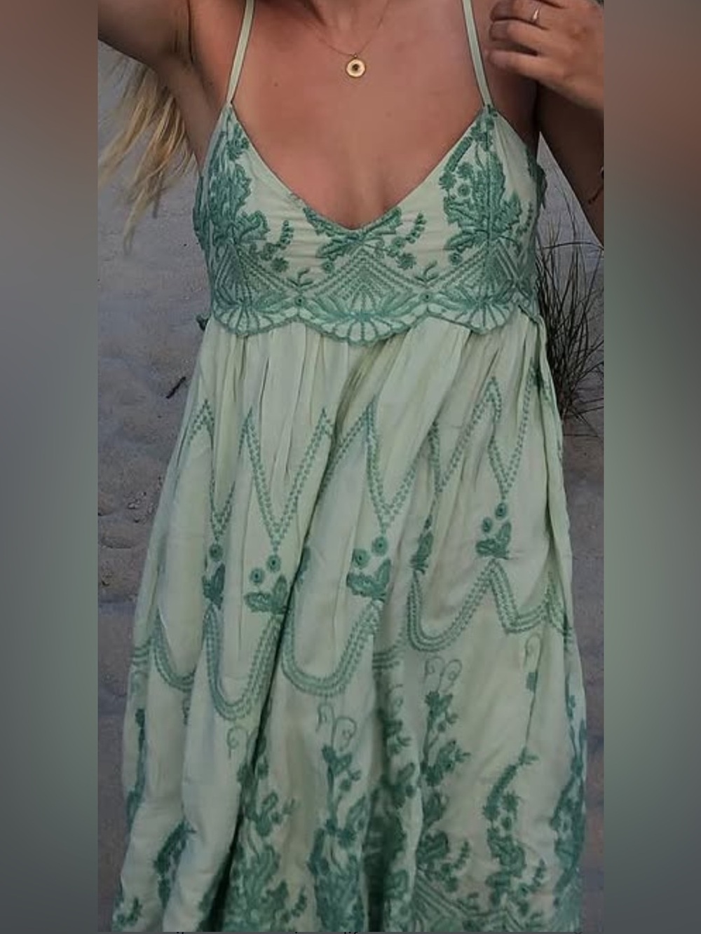 Urban outfitters Embroidered Sundress